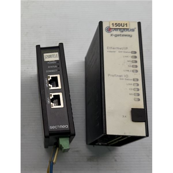 Lot of (2) Secomea Site Manager 1129 & Anybus #AB7649-F X-gateway