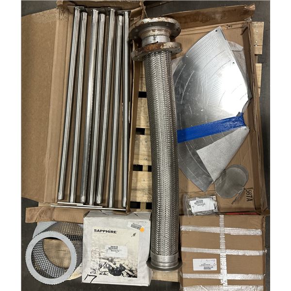 Lot of Misc. Rods, Flex Pipe, Slotted Plate Items Plus More+++