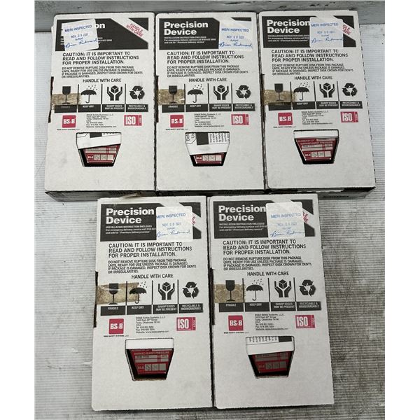 (5) BS&B Safety #21004861-1 Rupture Disc Burst Pressure 3540PSI(G) @ 25 Degrees C