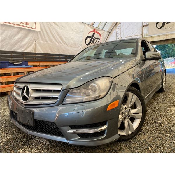 PARKSVILLE - 2012 MERCEDES-BENZ C-CLASS GREY 163508 KMS - D605653