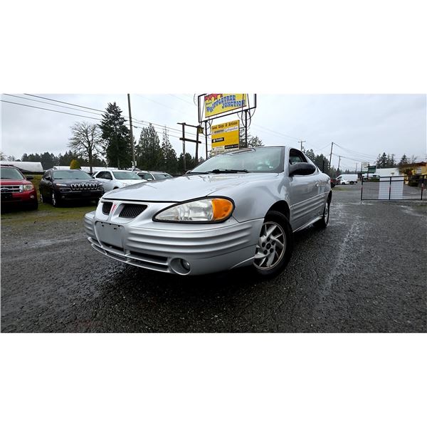 DUNCAN - 2002 PONTIAC GRAND AM SILVER  202123 KMS - D279933