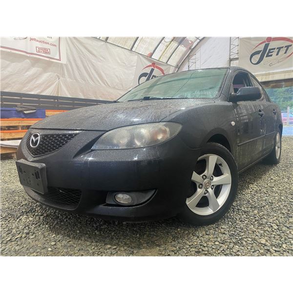 PARKSVILLE - 2005 MAZDA MAZDA3 BLACK 272458 KMS - B313384