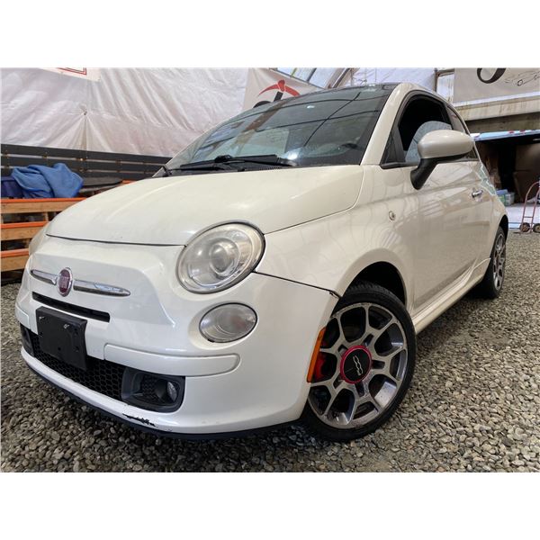PARKSVILLE - 2012 FIAT 500 WHITE  143611 KMS - B107952