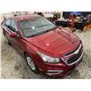 Image 10 : PARKSVILLE - 2016 CHEVROLET CRUZE LIMITED RED 227969 KMS - D102677