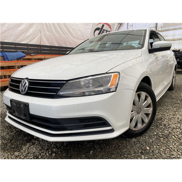 PARKSVILLE - 2015 VOLKSWAGEN JETTA WHITE 214840 KMS - J270040