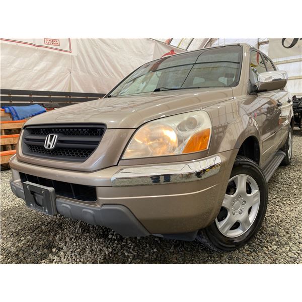 PARKSVILLE - 2003 HONDA PILOT GOLD 196071 KMS - D006238