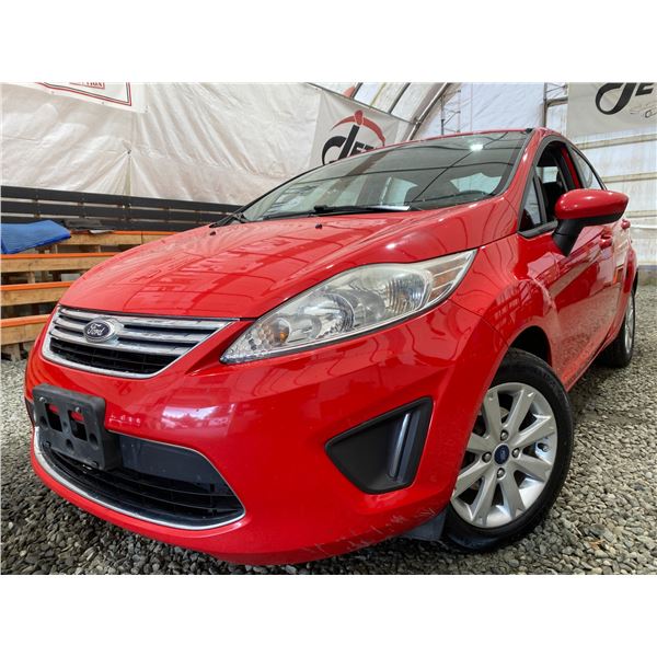 PARKSVILLE - 2012 FORD FIESTA RED 198469 KMS "NO RESERVE" - P206187