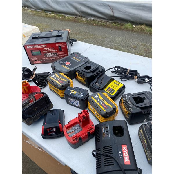 614 -- BATTERY & CHARGER LOT