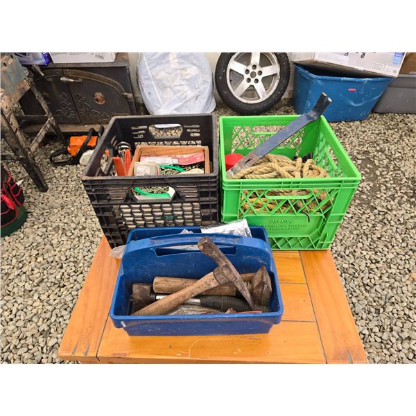 620 -- VARIOUS TOOLS, SCREWS AND ROPE