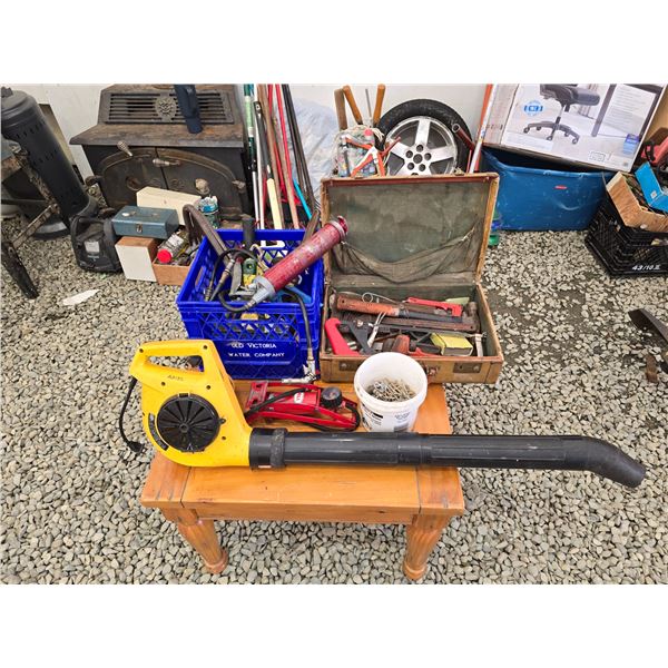 628 -- LEAF BLOWER, GREASE GUN, AND MORE
