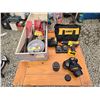 Image 1 : 630 -- DEWALT DRILL SET, NIKON CAMERA AND FILES