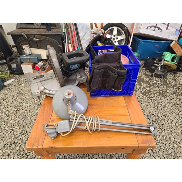 633 -- SMART MASTER CHOPSAW, TOOL BELT AND LAMP