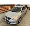 Image 4 : PARKSVILLE - 2012 NISSAN VERSA SILVER 96954 KMS  - J885946