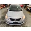 Image 7 : PARKSVILLE - 2012 NISSAN VERSA SILVER 96954 KMS  - J885946