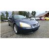 Image 5 : DUNCAN - 2003 HONDA ACCORD BLACK  224095 KMS - D810231
