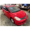 Image 10 : PARKSVILLE - 2009 NISSAN VERSA RED 138277 KMS - D388123