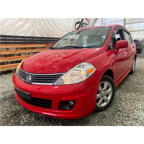 PARKSVILLE - 2009 NISSAN VERSA RED 138277 KMS - D388123