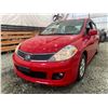 Image 2 : PARKSVILLE - 2009 NISSAN VERSA RED 138277 KMS - D388123