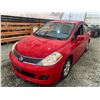 Image 3 : PARKSVILLE - 2009 NISSAN VERSA RED 138277 KMS - D388123