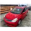 Image 4 : PARKSVILLE - 2009 NISSAN VERSA RED 138277 KMS - D388123