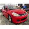 Image 8 : PARKSVILLE - 2009 NISSAN VERSA RED 138277 KMS - D388123