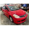 Image 9 : PARKSVILLE - 2009 NISSAN VERSA RED 138277 KMS - D388123