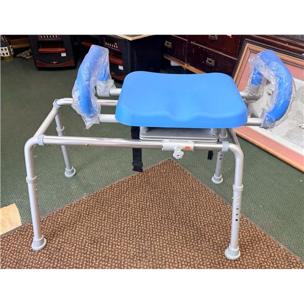 PLATINUM HEALTH CAROUSEL SLIDING SHOWER CHAIR AND TRANSFER BENCH