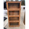 Image 1 : FOUR-TIER BARRISTER-STYLE BOOKCASE - MATCHES BOOKCASE IN LOT 7
