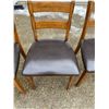 Image 11 : LADDERBACK DINING CHAIRS WITH UPHOLSTERED SEATS, LOT OF 6