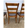 Image 17 : LADDERBACK DINING CHAIRS WITH UPHOLSTERED SEATS, LOT OF 6