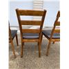 Image 18 : LADDERBACK DINING CHAIRS WITH UPHOLSTERED SEATS, LOT OF 6