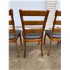 Image 19 : LADDERBACK DINING CHAIRS WITH UPHOLSTERED SEATS, LOT OF 6