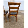 Image 20 : LADDERBACK DINING CHAIRS WITH UPHOLSTERED SEATS, LOT OF 6