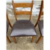 Image 5 : LADDERBACK DINING CHAIRS WITH UPHOLSTERED SEATS, LOT OF 6