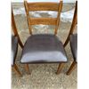Image 7 : LADDERBACK DINING CHAIRS WITH UPHOLSTERED SEATS, LOT OF 6