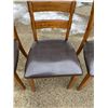 Image 9 : LADDERBACK DINING CHAIRS WITH UPHOLSTERED SEATS, LOT OF 6