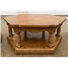 Image 10 : VINTAGE HEXAGONAL COFFEE TABLE AND TWO STORAGE END TABLES - MID-CENTURY MODERN