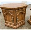 Image 15 : VINTAGE HEXAGONAL COFFEE TABLE AND TWO STORAGE END TABLES - MID-CENTURY MODERN