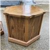 Image 20 : VINTAGE HEXAGONAL COFFEE TABLE AND TWO STORAGE END TABLES - MID-CENTURY MODERN