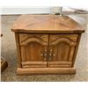 Image 2 : VINTAGE HEXAGONAL COFFEE TABLE AND TWO STORAGE END TABLES - MID-CENTURY MODERN