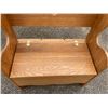 Image 2 : SOLID WOOD STORAGE BENCH