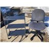 Image 1 : OFFICE CHAIR AND ROLLING THREE-TIER SHELF