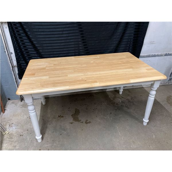 BUTCHER BLOCK TABLE