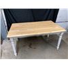 Image 1 : BUTCHER BLOCK TABLE
