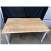 Image 7 : BUTCHER BLOCK TABLE