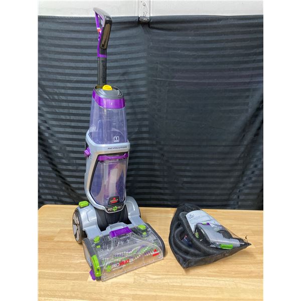 BISSELL PROHEAT 2X REVOLUTION PET PRO UPRIGHT CARPET CLEANER - WORKS!