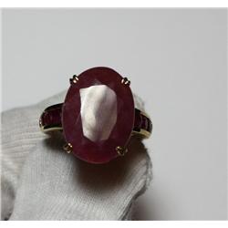 12.00 Carat Total Weight Ruby Ring