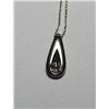 Image 1 : .25 Carat Total  Weight Diamond Pendant with chain