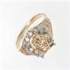 Image 1 : Men's 1ctw Diamond Horseshoe Ring in Yellow Gold