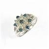Image 1 : 1.25 ctw Blue & White Diamond Ring